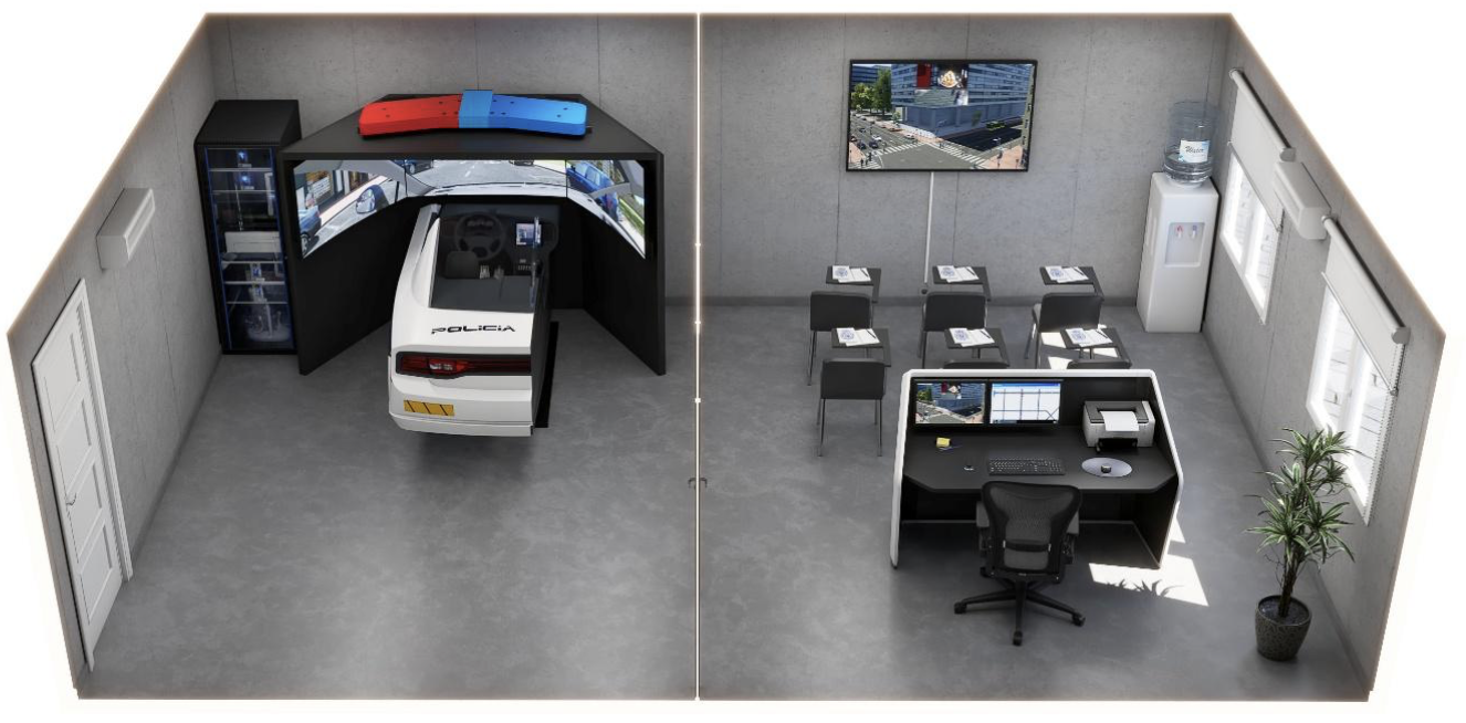Simulator system layout