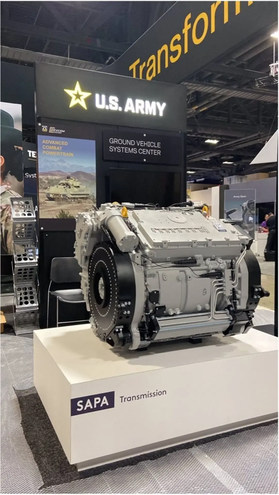 SAPA transmission unit on display