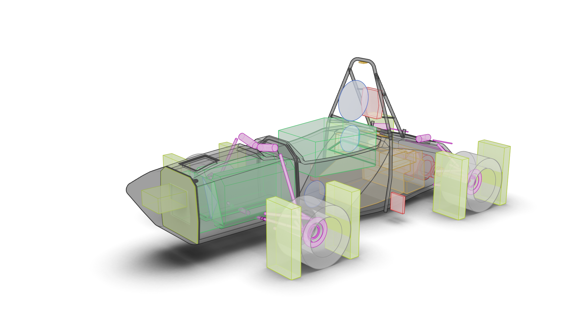 CAD model — packaging and volumes
